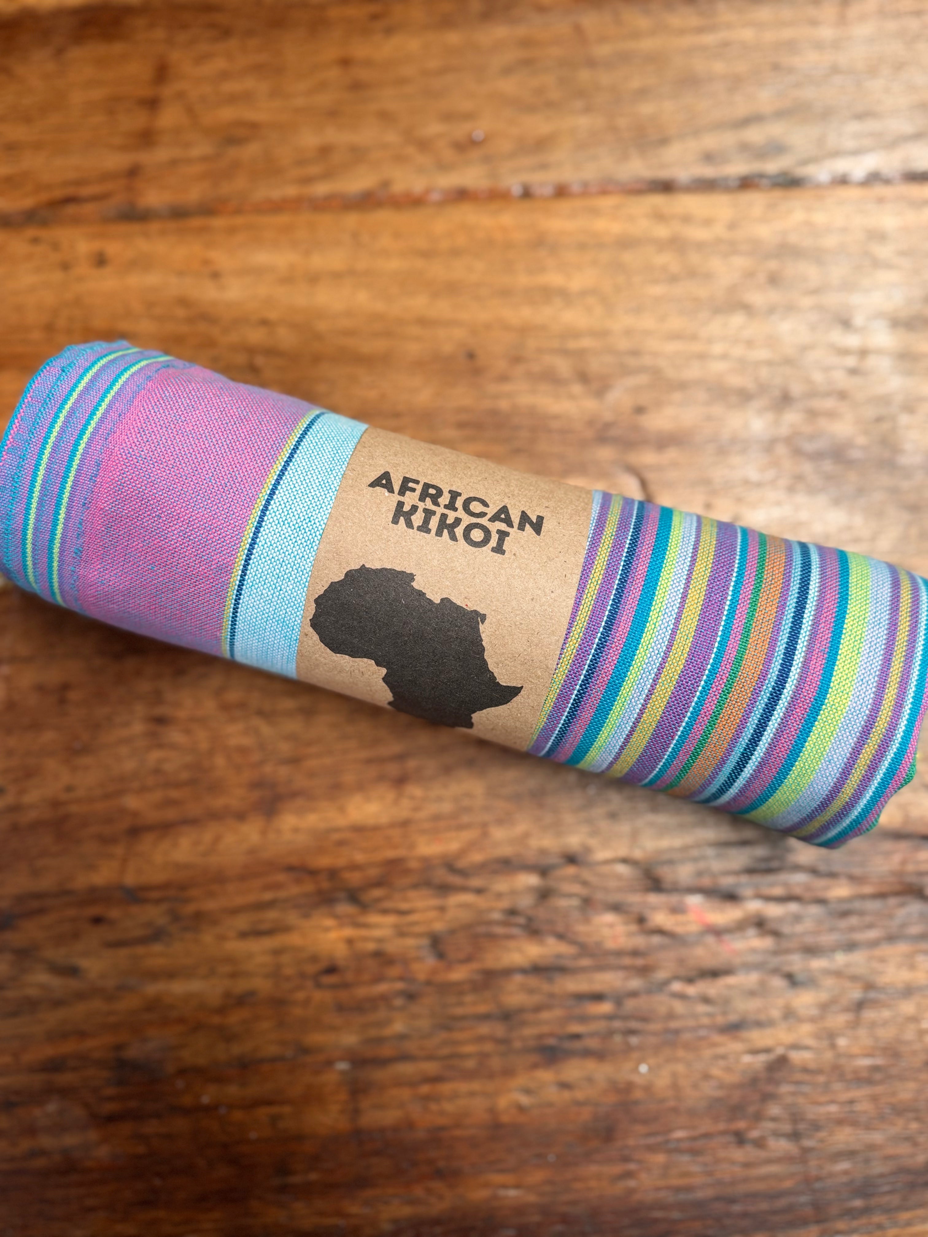 African Kikoi - Candy Stripe - 100% Cotton